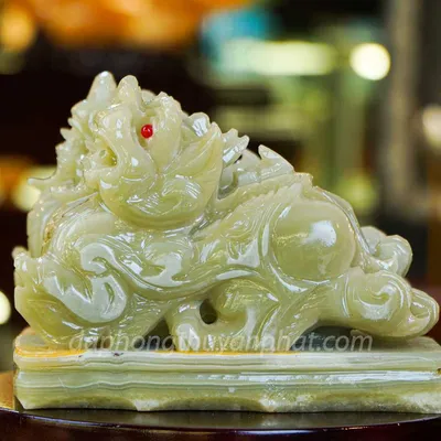 Cặp Tỳ Hưu Onyx Xanh 20cm - M2535