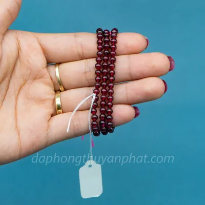vòng tay đá granat | vòng đá granat 4mm - M143