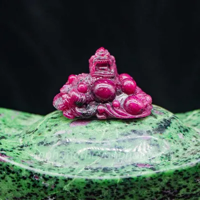 Mặt Phật Bản Mệnh | Mặt Đá Ruby Hình Rồng M2375