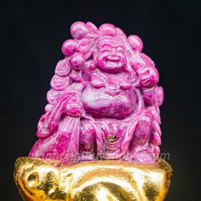 Tượng Đá Quý Ruby Hình Rồng Để Bàn Làm Việc, Ô Tô, ... - Chất Liệu Đá Ruby 100% - M2428 - 0,6kg