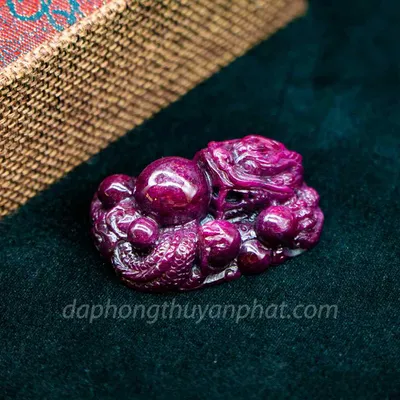 Tượng Đá Quý Ruby - Nhất Long Nhả Ngọc 65,5g M237211