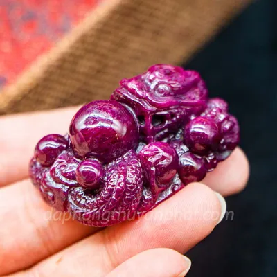 Tượng Đá Quý Ruby - Nhất Long Nhả Ngọc 65,5g M237211