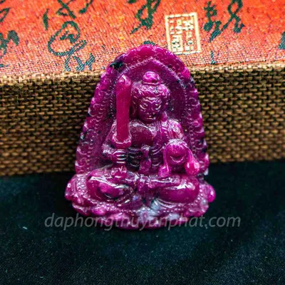 Mặt Phật Bản Mệnh | Mặt Bất Động Minh Vương Đá Ruby M2373 - 41,8g