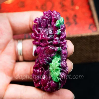 Mặt Phật Bản Mệnh | Mặt Phật Thiên Thủ Thiên Nhãn Đá Ruby Đỏ M2427 - 70,7g