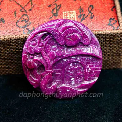 Mặt Phật Bản Mệnh | Mặt Dây Chuyền Nam Đá Ruby M2371 - 65,2g