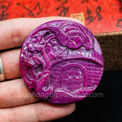 Mặt Phật Bản Mệnh | Mặt Dây Chuyền Nam Đá Ruby M2371 - 65,2g