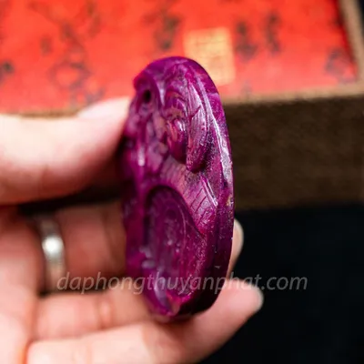 Mặt Phật Bản Mệnh | Mặt Dây Chuyền Nam Đá Ruby M2371 - 65,2g