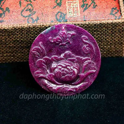 Mặt Phật Bản Mệnh | Mặt Dây Chuyền Nữ Đá Ruby M2371 - 50g