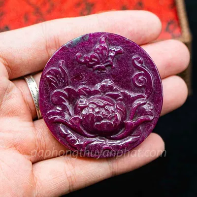 Mặt Phật Bản Mệnh | Mặt Dây Chuyền Nữ Đá Ruby M2371 - 50g
