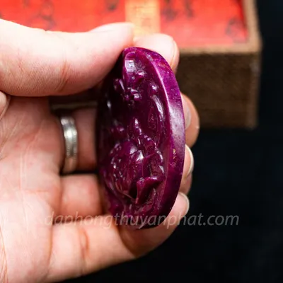 Mặt Phật Bản Mệnh | Mặt Dây Chuyền Nữ Đá Ruby M2371 - 50g