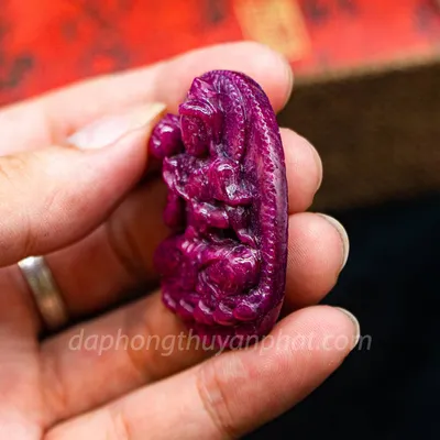 Mặt Phật Bản Mệnh | Mặt Đại Thế Chí Bồ Tát Đá Ruby M2371 - 31,6g