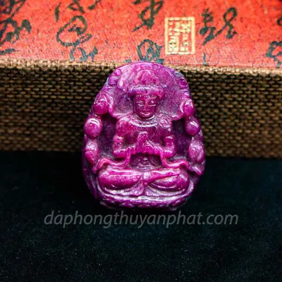 Mặt Phật Bản Mệnh | Mặt Như Lai Đại Nhật Đá Ruby M2372 - 61,3g