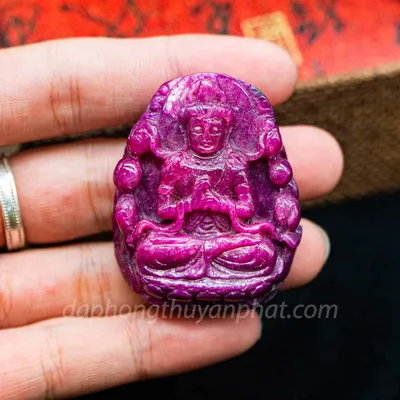 Mặt Phật Bản Mệnh | Mặt Như Lai Đại Nhật Đá Ruby M2372 - 61,3g