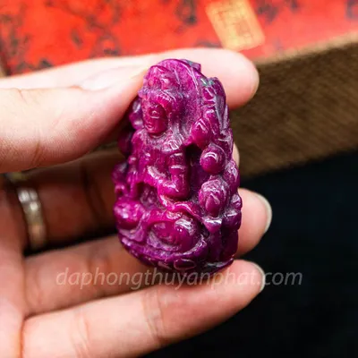 Mặt Phật Bản Mệnh | Mặt Như Lai Đại Nhật Đá Ruby M2372 - 61,3g