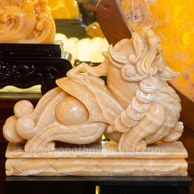 Cặp Tỳ Hưu Ngọc Hoàng Long To - M2522