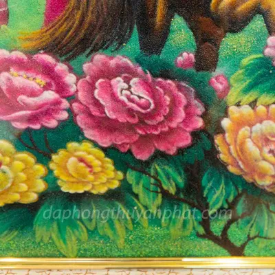 Tranh Đá Phong Thủy | Tranh Đá Quý Cao Cấp - Tranh Bát Mã Chất Liệu Đá Quý Tự Nhiên | M1268 - Kích Thước 1m45 x 1m05
