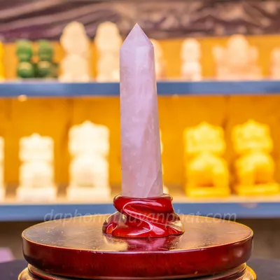 Trụ Thạch Anh | Trụ Đá Thạch Anh Hồng 0,6kg - M0753