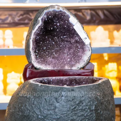 Bát tụ Lộc, Bát tụ Tài Đá Thạch Anh - Động thạch anh tím 13,3kg - M15362