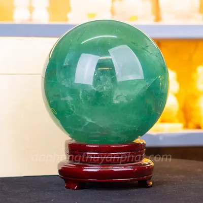 Quả Cầu Thạch Anh Xanh - Fluorite Xanh Trong Thấu Quang VIP 9.34kg - 18cm M2650934