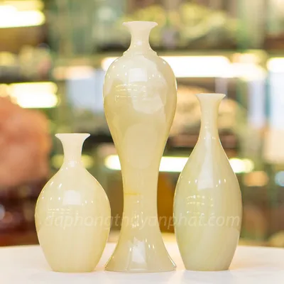 Quà Tặng Phong Thủy Cao Cấp, Lục Bình Phong Thủy Đá Ngọc Onyx - M25573