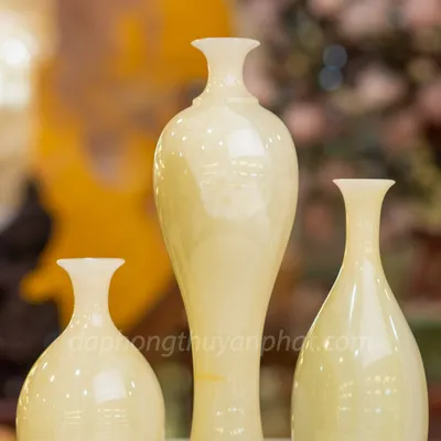 Quà Tặng Phong Thủy Cao Cấp, Lục Bình Phong Thủy Đá Ngọc Onyx - M25573