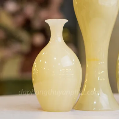 Quà Tặng Phong Thủy Cao Cấp, Lục Bình Phong Thủy Đá Ngọc Onyx - M25573