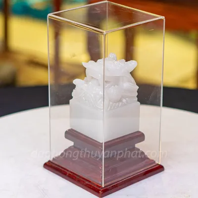 Ấn Rồng Bạch Ngọc 12cm M1585 | Ấn Rồng Đá