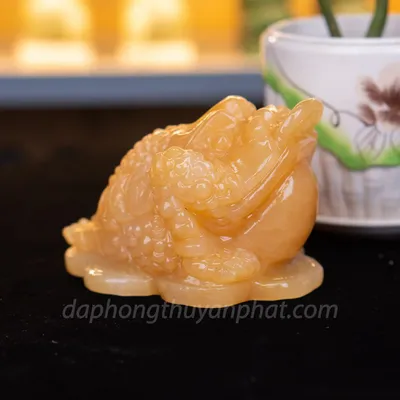 Thiềm Thừ (Cóc 3 Chân, Cóc Ngậm Tiền) Ngọc Hoàng Long Vàng 1,27kg - M13722