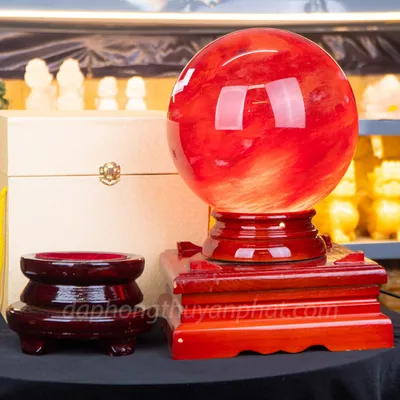 Quả Cầu Đá Núi Lửa Đỏ | Đá Obsidian Đỏ - 12,5kg - 22cm - M2034