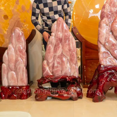 Đá Cảnh, Đá Trấn Trạch Thạch Anh Hồng 89kg