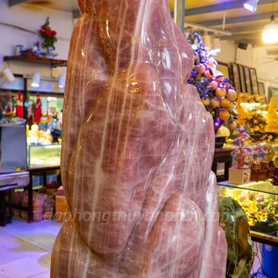 Đá Cảnh, Đá Trấn Trạch Thạch Anh Hồng 381kg - M2597