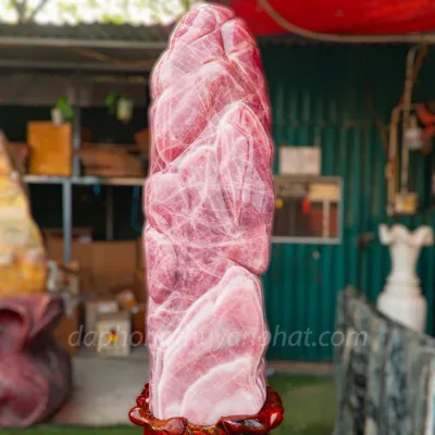 Đá Cảnh, Đá Trấn Trạch Thạch Anh Hồng 312kg - M1657