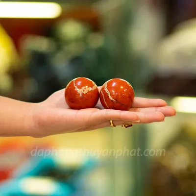 Bi Lăn Tay Ngọc Bích Đỏ Cao Cấp, Quà Tặng Phong Thủy - M0400