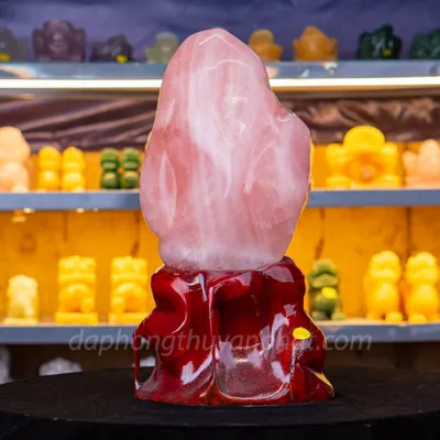 Đá Cảnh, Đá Trấn Trạch Thạch Anh Hồng 10,5kg - M1657