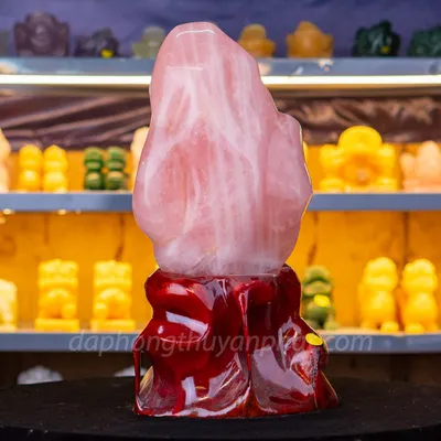 Đá Cảnh, Đá Trấn Trạch Thạch Anh Hồng 10,5kg - M1657