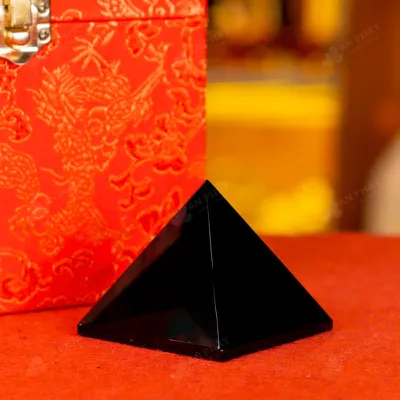 Kim Tự Tháp Phong Thủy Obsidian Đen - 0,171kg - M29200171