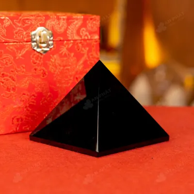 Kim Tự Tháp Phong Thủy Obsidian Đen - 0,83kg - M2920083