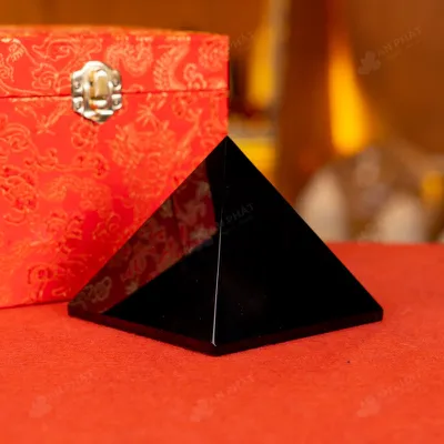 Kim Tự Tháp Phong Thủy Obsidian Đen - 0,83kg - M2920083