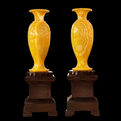 LỤC BÌNH PHONG THUỶ ĐÁ NGỌC ONYX CẢ ĐÔN CAO 140cm  - M2108