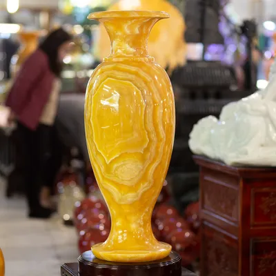 LỤC BÌNH PHONG THUỶ ĐÁ NGỌC ONYX CẢ ĐÔN CAO 140cm  - M2108