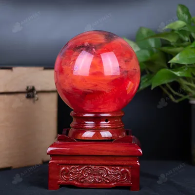 Quả Cầu Đá Núi Lửa Đỏ - 4,22 Kg - M2157422