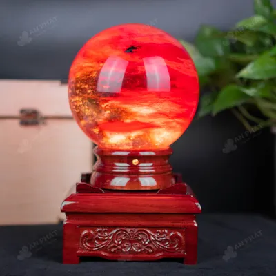 Quả Cầu Đá Núi Lửa Đỏ - 4,6 Kg - M215746