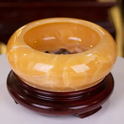 MINH ĐƯỜNG TỤ THỦY ĐÁ ONYX VÀNG 8,5Kg - M22772