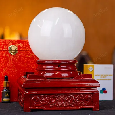 Quả Cầu Phong Thủy Canxit Trắng - 5,44kg - M2471544