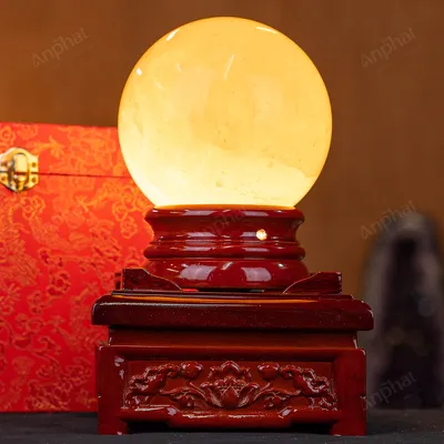 Quả Cầu Phong Thủy Canxit Vàng - 2,872kg - M29062872