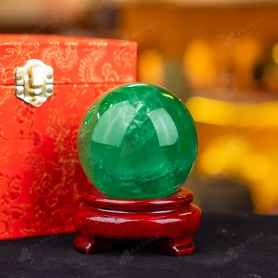 Quả Cầu Thạch Anh Xanh - Fluorite Xanh - 0,67kg - M1879067
