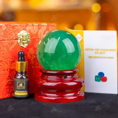 Quả Cầu Thạch Anh Xanh - Fluorite Xanh - 0,69kg - M1879069