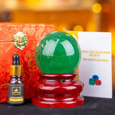 Quả Cầu Thạch Anh Xanh - Fluorite Xanh - 0,7kg - M187907