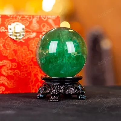 Quả Cầu Thạch Anh Xanh - Fluorite Xanh 4A - 0,7kg - M1879070