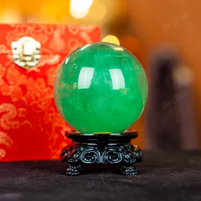 Quả Cầu Thạch Anh Xanh - Fluorite Xanh 4A - 0,78kg - M1879078